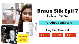 Epilator Review Braun Silk Epil 7 - How to use | Easy Hair Removal at Home Hands, Legs, Body & Face