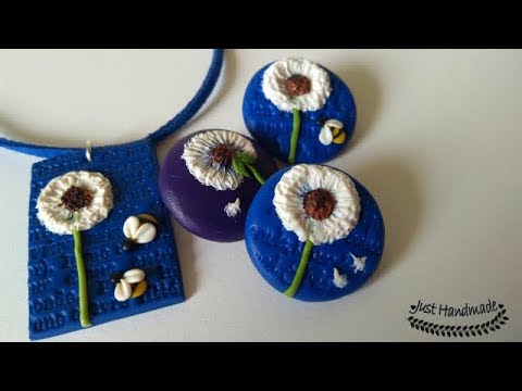 ~JustHandmade~ Polymer clay (fimo) dandelion
