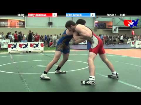 Colby Robinson vs. Mike Leholm at 2013 ASICS University Nationals - FS