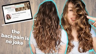 SwavyCurlyCourtney's Wash, Style and Diffusing Routine // Trying it on my fine, high porosity hair