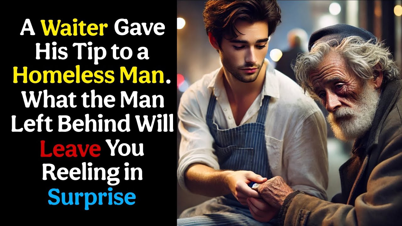 A Waiter Gave His Tip to a Homeless Man. What the Man Left Behind Will Leave You Reeling in Surprise
