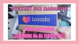 LAZADA GADGET MYSTERY BOX UNBOXING WORTH 1,000 PESOS NAKAKUHA NA BA TAYO NG CELLPHONE? WORTH IT BA?