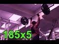 Overhead Press PR! 185x5