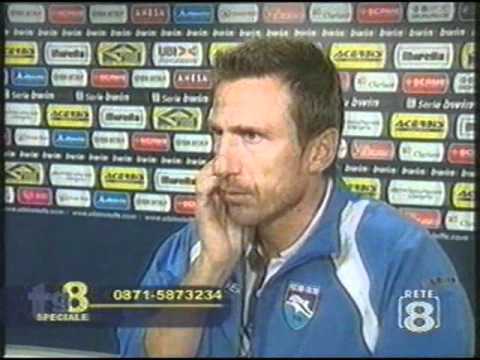 Albinoleffe 1-2 Pescara 2010- 2011 interviste del dopo gara