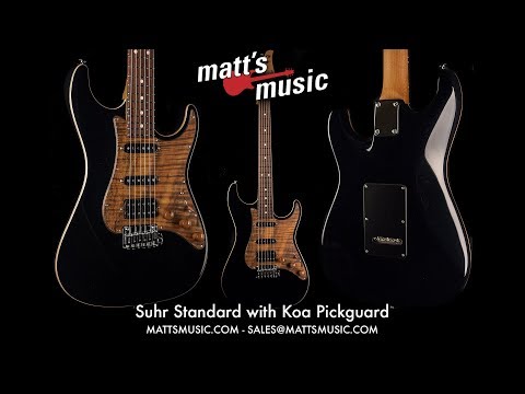 Matt's Music - Suhr Standard Black with Koa Pickguard - Chris Bryant