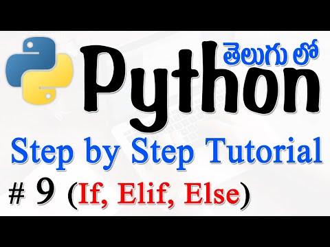 Python Tutorials For Beginners in Telugu Tutorial 9 If Statements