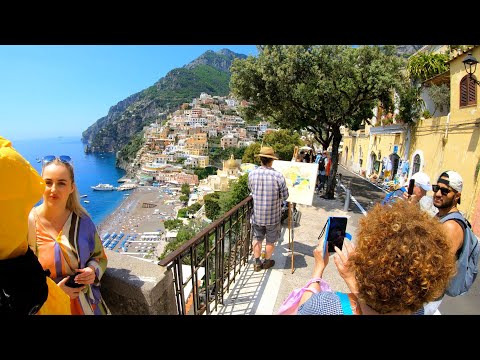 Positano walking tour, Amalfi Coast, Italy 4K