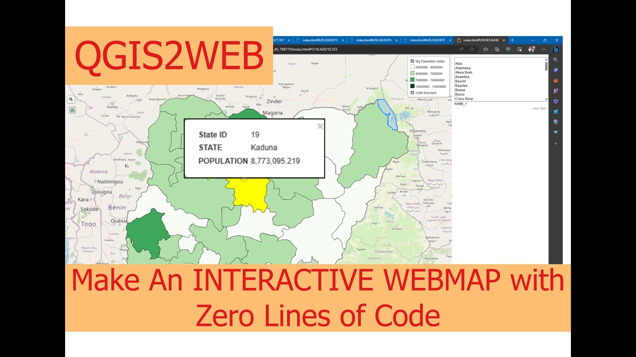 Build Your Own Interactive WebMap in Minutes with QGIS2WEB