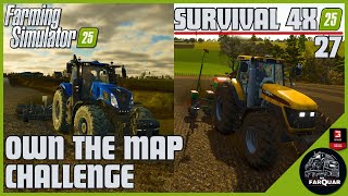 OWN THE MAP  CHALLENGE SURVIVAL 4X | 27 |  FARMING SIMULATOR 25 | FS25
