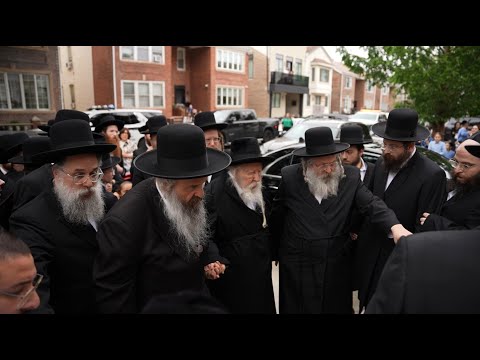 Gerer Rebbe in New York for Historic Mission