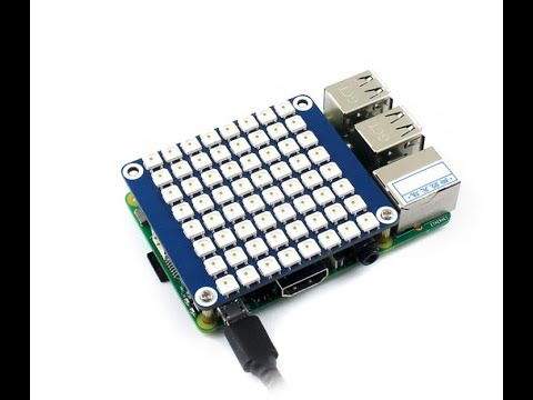 Плата расширения RGB LED HAT 8x8 для Raspberry Pi