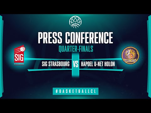 SIG Strasbourg v Hapoel U-net Holon - Press Conference | Basketball Champions League 2021-22