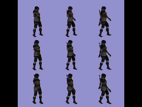 Graphics engine with skeletal animation support (OpenGL, Java)