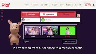 Using Chroma Backgrounds in PLAF | Text to video AI tool