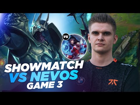 RHOBALAS : SHOWMATCH VS NEVOS - AZIR VS AHRI | LOL FR