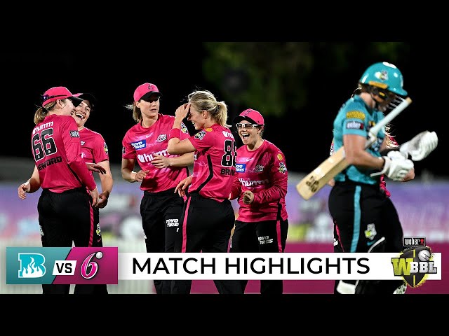 Sixers seal thrilling victory after Perry’s all-round heroics | WBBL|08