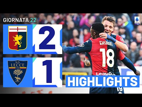GENOA-LECCE 2-1 | HIGHLIGHTS | 22ª GIORNATA | SERIE A TIM 2023/24