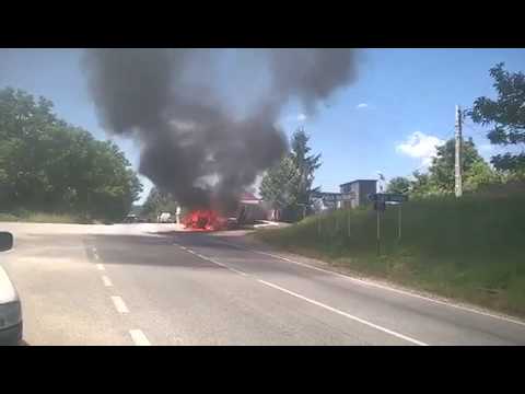 Masina in flacari la Pietrari