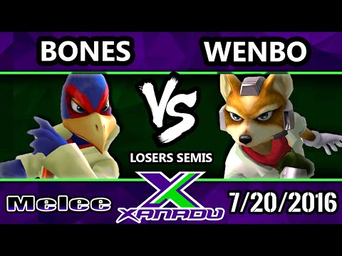 S@X 159 - Bones (Falco) Vs. Wenbo (Fox) - Losers Semis - SSBM