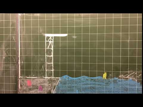 Der Sprung im Schwimmbad