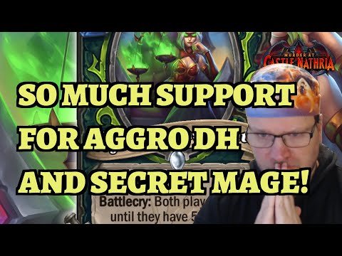 SO MUCH SUPPORT for Aggro Demon Hunter and Secret Mage! Hearthstone Maw and Disorder Card Review #4