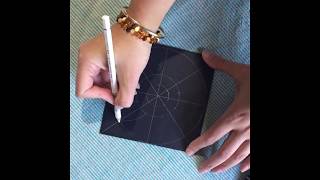 How to draw dot mandala flower guidelines