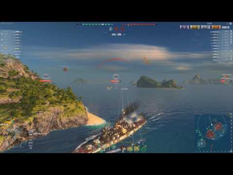 ZAO with Steering gear mod 2 & 3 -  World of Warships