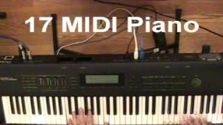 Video thumbnail for Roland D-70 demo - Performances 11-25 by SynthMania