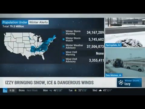 The Weather Channel's Winter Storm Izzy Coverage (10:00PM - 1:00AM) (1/15/21) (Part 2)