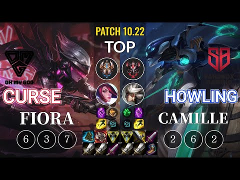 OMG Curse Fiora vs SB Howling Camille Top - KR Patch 10.22