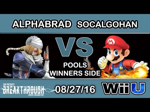 2GG: Breakthrough - Alphabrad (Sheik) Vs. NXT JP | SoCalGohan (Mario) Pools - Smash Wii U