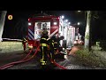 Het vuur bij wellnesshoeve Pura Suerte in Udenhout werd rond middernacht ontdekt