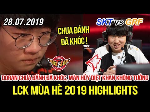 [LCK 2019] SKT vs GRF Game 2 Highlights | Doran khóc hết nước mắt, màn hủy diệt Khan khó tin