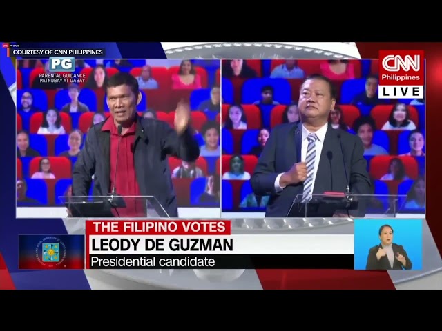 De Guzman alludes to Montemayor as ‘Marcos Jr’ in debate