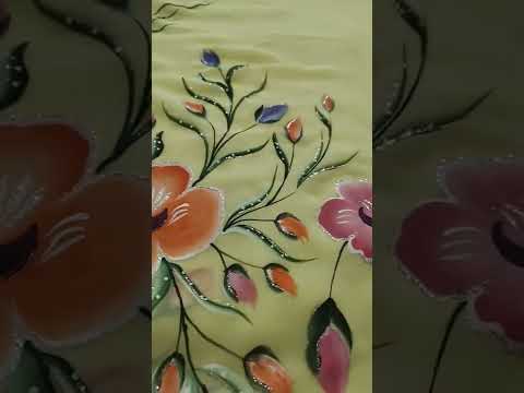 lamon yellow beautiful hand painted suit designe contact us for order ☺️😊💞