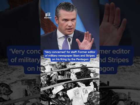 'Very concerned' for staff: Former editor of Stars and Stripes on his firing by the Pentagon