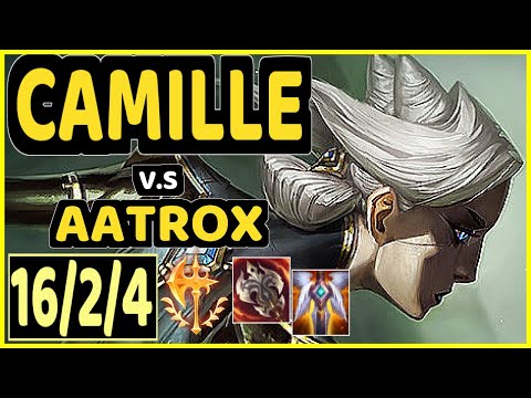 VVERT (CAMILLE) vs AATROX - 16/2/4 KDA TOP GAMEPLAY - BR Ranked MASTER