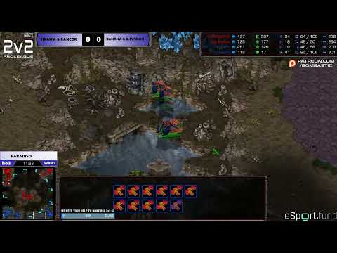 BSL 2v2 S2 - Day 3 - JIRAIYA & Rancor vs Banana & B.Lyndon -  StarCraft BroodWar Remastered Tour