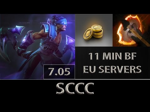 Sccc [Anti-Mage] 11min Battle Fury EU Pubs ► Dota 2 [7.05]