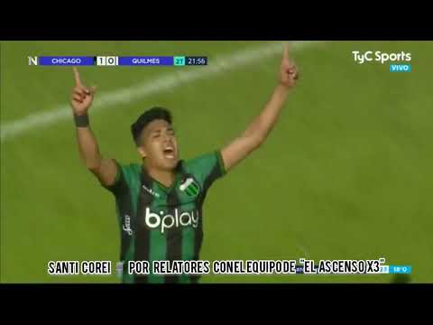 Nueva Chicago vs Quilmes 2:1 (Brian Guerra) - Relato Santi Corei por Relatores
