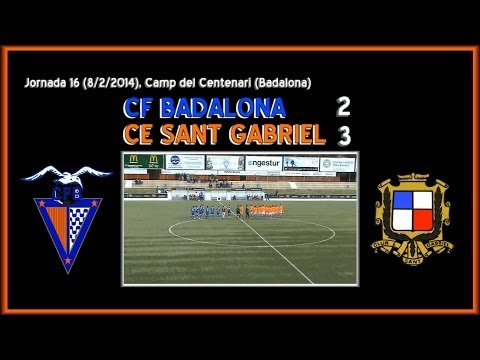 2013-14 Cadete Preferente - J16 - CF Badalona - CE Sant Gabriel 2-3