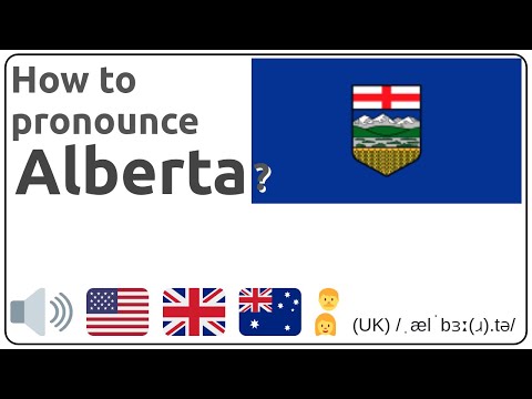 How to pronounce Alberta in english?