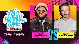 Jesser & Team J Balvin @ the YouTube SBLX Flag Football Game