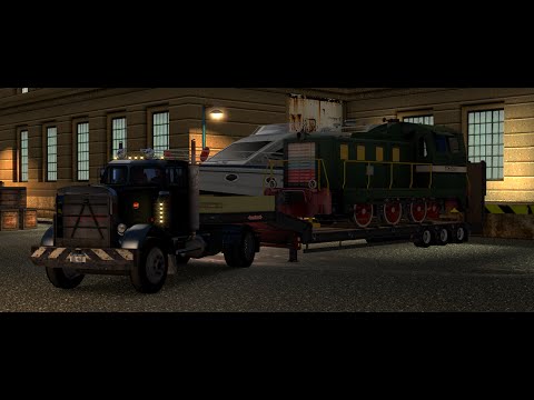 ETS#89  Transporting a 75 tons TGM1 Locomotive from Kaunas to Tallin 528 KM