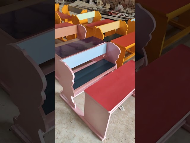 Classroom Double Desk - Wooden School Desk Manufacturer from New Delhi
