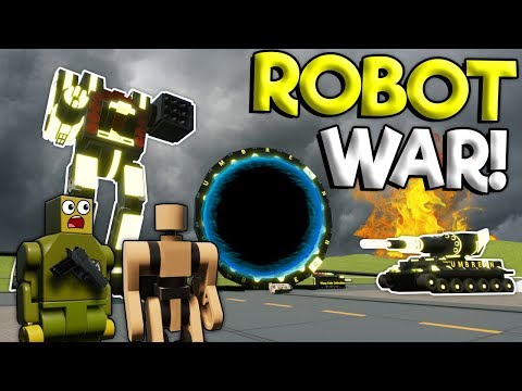 MASSIVE ROBOT WAR & END OF BOB?! - Brick Rigs Roleplay Gameplay - Lego City Normal Bob