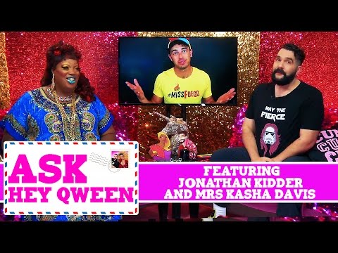 Mrs Kasha Davis and Jonathan Kidder on Ask Hey Qween! with Jonny McGovern & Lady Red Couture! S1E8