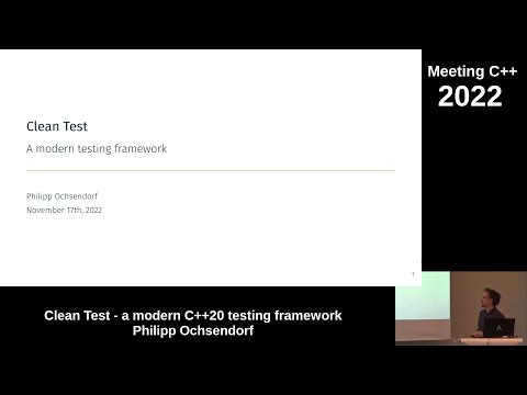 Clean Test at Meeting C++ 2022