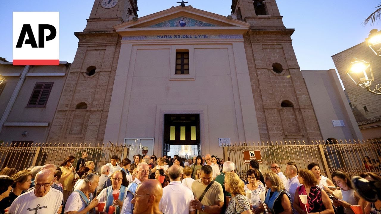 Vigil held for victims of sunken yacht off Sicily