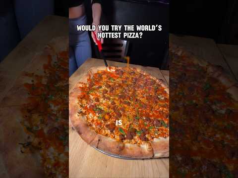 WORLD'S HOTTEST PIZZA, I had to sign a waiver it was so spicy!
